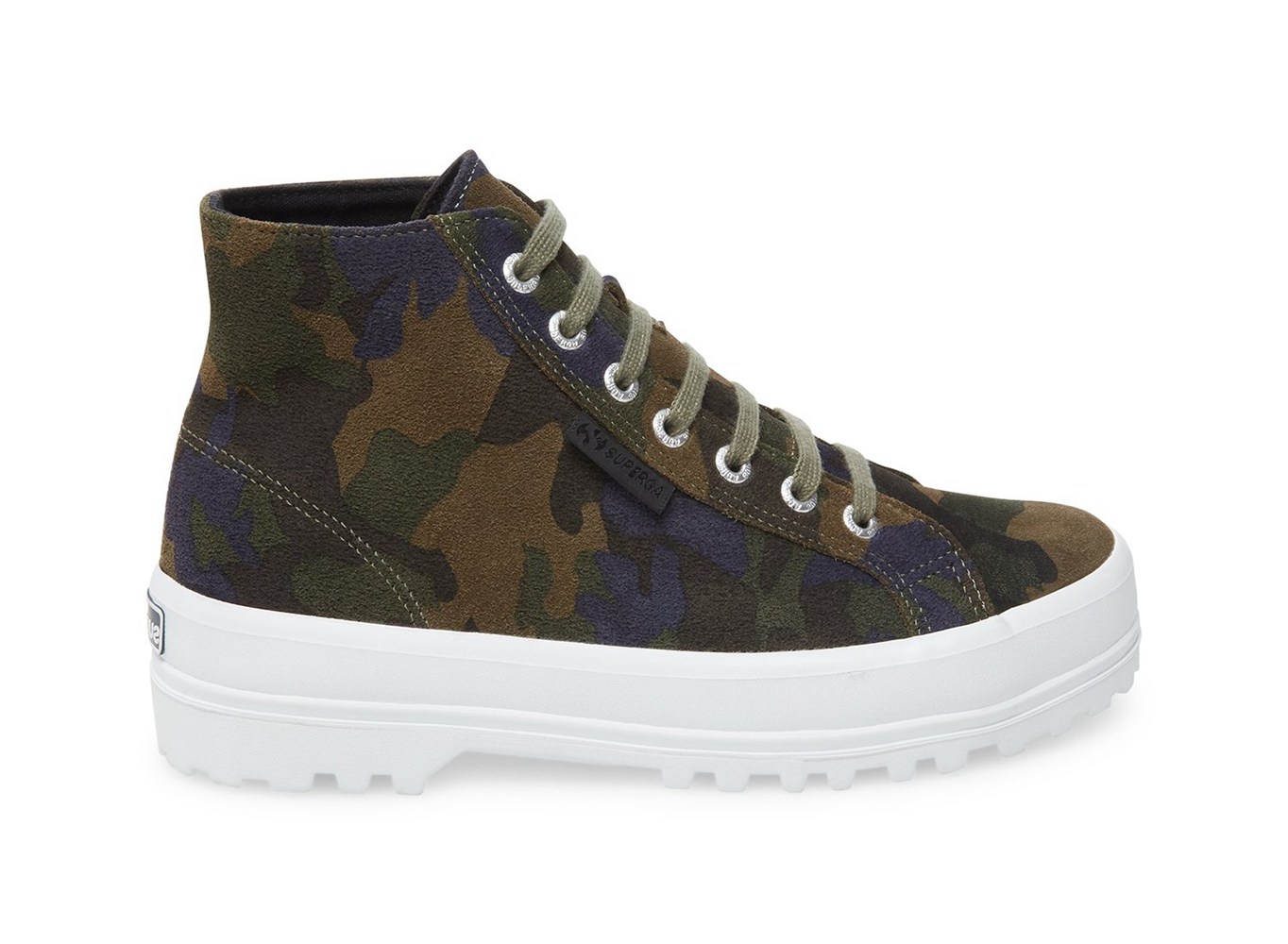 Superga Boots Womens - 2341 Suecamow - Camo - CTLDZ1406